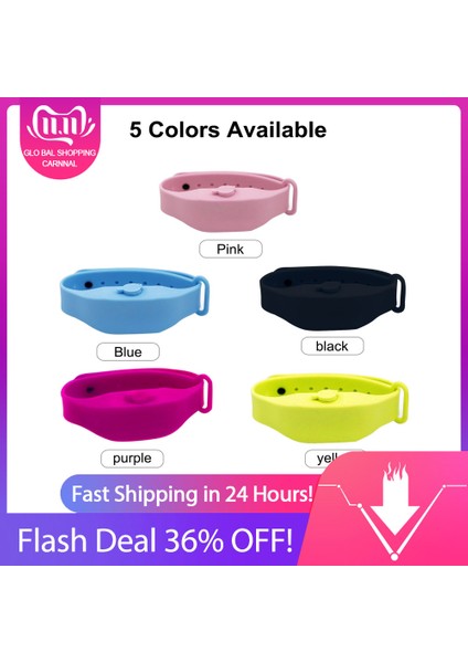 Siyah Stil 2021 Yetişkin Çocuk Sıvı Bileklik El Dezenfektanı Jeli Tüm El Hijyenini Sağlayan Silikon Alkol Dağıtıcı Bilezik Bileklik Strap (Yurt Dışından) fırsatları