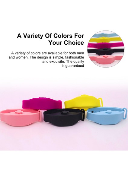 Siyah Stil 2021 Yetişkin Çocuk Sıvı Bileklik El Dezenfektanı Jeli Tüm El Hijyenini Sağlayan Silikon Alkol Dağıtıcı Bilezik Bileklik Strap (Yurt Dışından) indirimleri