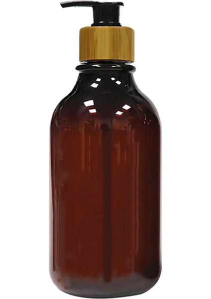 Bir Stil Şampuan Sabunluk Banyo Şampuan Vücut Yıkama Şişeleri Ahşap Basın Başlıklı Sıvı Losyon Dolum Şişesi (Yurt Dışından)
