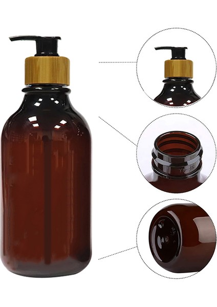 Bir Stil Şampuan Sabunluk Banyo Şampuan Vücut Yıkama Şişeleri Ahşap Basın Başlıklı Sıvı Losyon Dolum Şişesi (Yurt Dışından) indirimleri