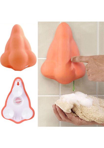 Açık Gri Tarzı Duvar Montajlı Burun Sıvı Sabun Dispenseri Duş Jeli Şampuan Dispenseri Banyo Için (Yurt Dışından) fiyatları