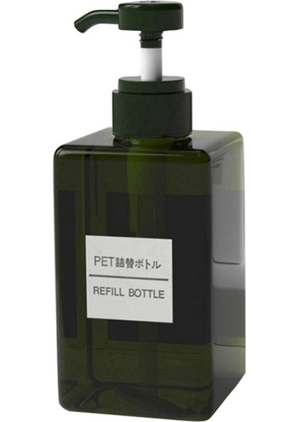 Gm 450ML Stili Kozmetik Şampuan Duş Jeli Için Dikdörtgen Doluluk Şişesi Basma Tipi ml (Yurt Dışından)