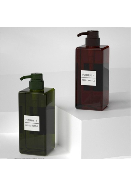 Gm 450ML Stili Kozmetik Şampuan Duş Jeli Için Dikdörtgen Doluluk Şişesi Basma Tipi ml (Yurt Dışından) fiyatları