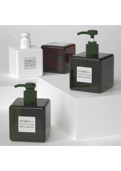 Gm 450ML Stili Kozmetik Şampuan Duş Jeli Için Dikdörtgen Doluluk Şişesi Basma Tipi ml (Yurt Dışından) indirimleri