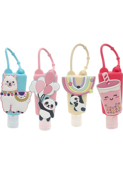 Stili Temizle 30ML Seyahat Taşınabilir Güvenli Jel Tutucu Askı Ile Silikon Karikatür Mini El Dezenfektanı Tek Kullanımlık Temizleme Kılıfı Ayırılabilir Kapak (Yurt Dışından) modelleri