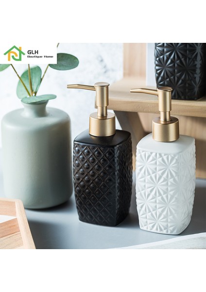 Sarı Stil Yaklaşık 310ML 310 ml Boş El Dezenfektanı Şişeleri Seramik Banyo Sabun Şampuan Saç Kremi Dispenser Tutucu Banyo Aksesuarları (Yurt Dışından) fırsatları