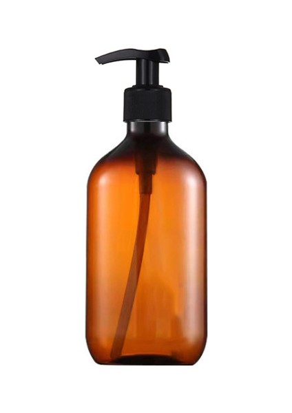 Kahverengi Tarzı Bulaşık Sabunu 500ML Sabun Dispenser Şişeleri Mutfak Banyo Yeniden Doldurulabilir Şampuan Duş Jeli Sıvı Konteyner Losyon Şişeler Etiket ile (Yurt Dışından)