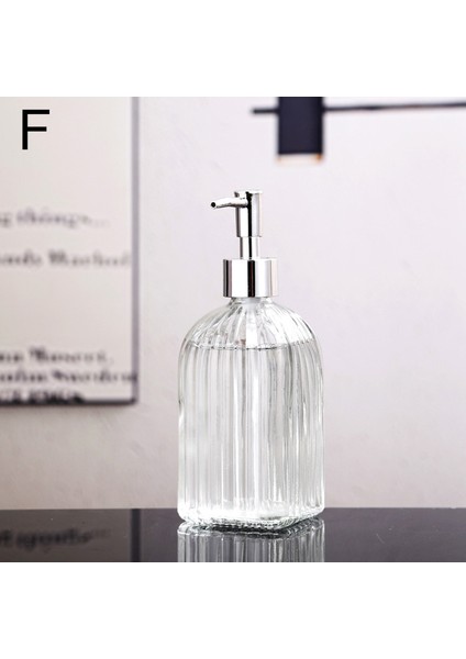 F Stili 400NL 400ML Sabun Dispenseri Cam Şampuan Dezenfektan Şişe Saç Kremi Duş Jeli Manuel Basınç Dispenseri Banyo Aksesuarları (Yurt Dışından)