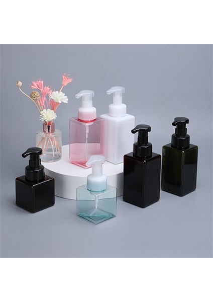 450ML Pembe Stil Sıvı Sabun Şampuan Vücut Yıkama Için Dolabılabilir Köpüklü Sabun Dispenseri Petg Şişe (Yurt Dışından) fiyatları