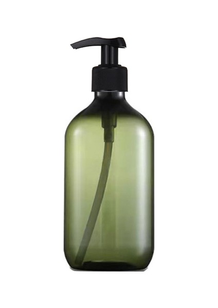 Yeşil Stil El Sabunu 500ML Sabun Dispenser Şişeleri Mutfak Banyo Yeniden Doldurulabilir Şampuan Duş Jeli Sıvı Konteyner Losyon Şişeler Etiket ile (Yurt Dışından)