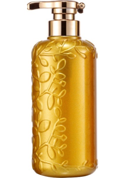 Altın Tarzı 500ML Oval Yaprak Sabun Şişesi Şampuan Duş Jeli Boş Şişeler Dolum Yapılabilir Sabunluk Mutfakbanyo Için (Yurt Dışından)