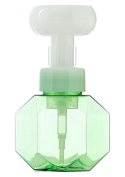 Yeşil Stil 300ML 300ML Sıvı Sabun Dağıtıcı Çiçek Şekilli Köpük Pompalı Boş Şişe Plastik Temiz Şişe Duş Jeli Köpük Pompalı Şişe (Yurt Dışından)