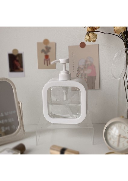 500ML Tarzı Çıkarılabilir Şampuan Basın Şişesi Sıvı Sabun Pompası Sabun Şişesi Banyo Saklama Şişeleri Duş Doldurulabilir Plastik (Yurt Dışından) modelleri