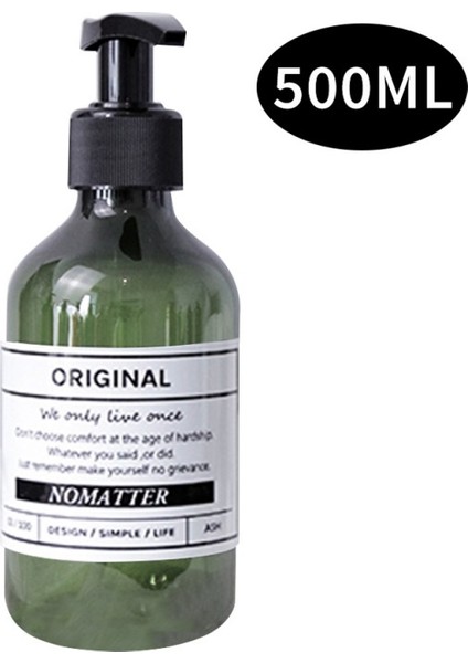 IH1071A1 Stili Kahverengi Banyo Duş Jeli Şişesi Şampuan Yıkama Saç Kremi Losyon Basın Pompası Dolum Şişesi (Yurt Dışından)