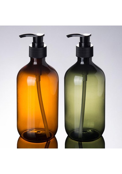Kahverengi 500ML Tarzı Banyo Taşınabilir Sabunluk Losyon Şampuan Duş Jeli Tutucu Sabun Dispenseri Boş Banyo Pompası Şişesi (Yurt Dışından) fiyatları