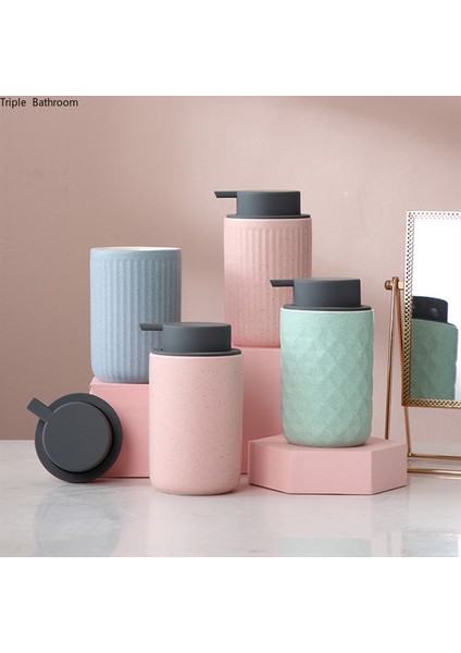 C1 Stili 400 ml Avrupa Seramik El Dezenfektanı Şişesi Ev Sıvı Losyon Şişesi Duş Jeli Şampuan Sabunluk Banyo Aksesuarları (Yurt Dışından) fiyatları