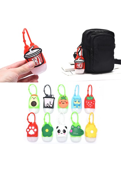 Q Stili Sevimli Karikatür Plastik Banyo Bebek Duş El Dezenfektanı Şişesi Seyahat Sabun Tutucu 30ML 1 Adet (Yurt Dışından) modelleri