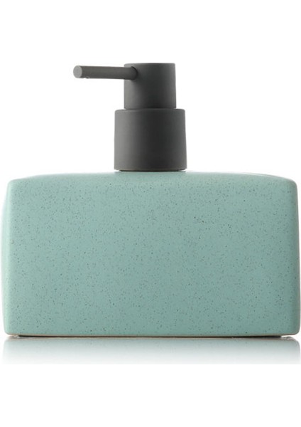 Yeşil Stil 500ML Basit Dikdörtgen Seramik Taşınabilir Sabunluk Şampuan Şişesi El Dezenfektanı Kavanoz Banyo Aksesuarları 500ML Losyon Şişesi Wf (Yurt Dışından)
