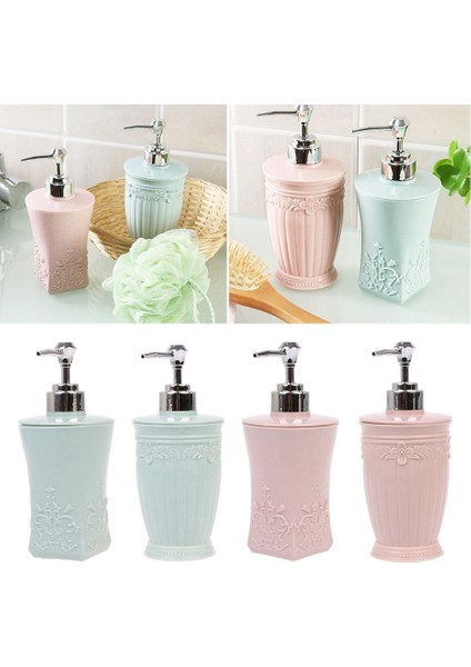 Etiket Seti1 Stili 400ML Sıvı Sabun Dağıtıcıları Losyon Şampuan Oymalı Çiçek Pompalı Şişeler El Sabunu Kapları Mutfak ve Banyo Malzemeleri Için (Yurt Dışından) modelleri