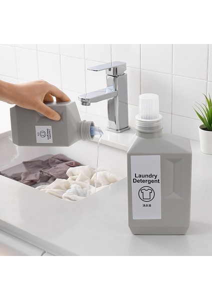 BEYAZ-400ML Tarzı Çamaşır Sıvı Dolum Şişesi Çamaşır Deterjanı Dispenseri Büyük Kapasiteli Yumuşatıcı Deterjan Depolama Kabı (Yurt Dışından) fiyatları