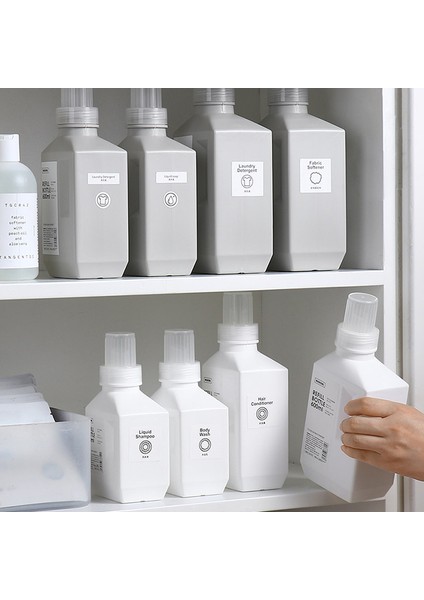 BEYAZ-400ML Tarzı Çamaşır Sıvı Dolum Şişesi Çamaşır Deterjanı Dispenseri Büyük Kapasiteli Yumuşatıcı Deterjan Depolama Kabı (Yurt Dışından) modelleri