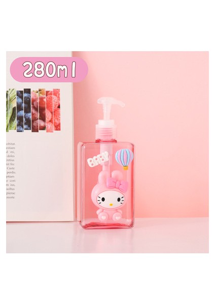 Menekşe Tarzı Banyo Sabunluk Kedi Plastik Sabun Şişesi Duş Banyo Şişesi Taşınabilir Ev Seyahat Losyon Şişesi Mutfak (Yurt Dışından)