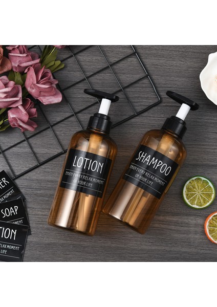 Çikolata Tarzı Banyo Losyonu Dolumsuz Şişe Şampuan Duş Jeli 300ML Büyük Kapasiteli Plastik Şişe Ev Saklama Şişesi (Yurt Dışından) modelleri
