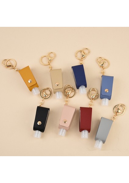 Sarı Stil 1 Adet Mini Taşınabilir El Dezenfektanı Şişesi Anahtarlık Tutucu Boş Dolum Seyahat Şişeleri Kapaklı Sabun Kapları Anahtarlık ile (Yurt Dışından) modelleri