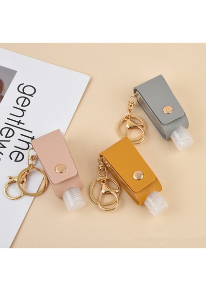 Sarı Stil 1 Adet Mini Taşınabilir El Dezenfektanı Şişesi Anahtarlık Tutucu Boş Dolum Seyahat Şişeleri Kapaklı Sabun Kapları Anahtarlık ile (Yurt Dışından) fırsatları