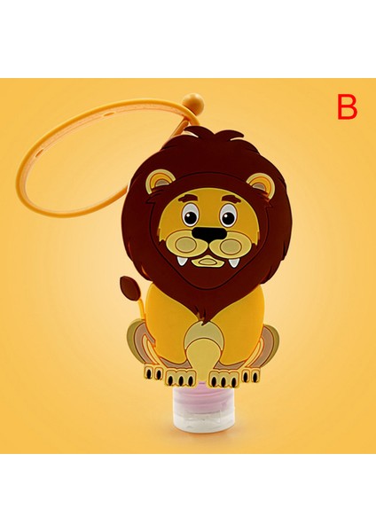 B Tarzı 1 Pc Taşınabilir Karikatür Silikon Mini El Dezenfektan Tutacağı Seyahat Güvenli Jel Boş Şişe Askılı Sıvı Sabun Dağıtıcı Konteynerler (Yurt Dışından)