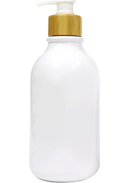 B Tarzı Vücut Yıkama Sabunluk Banyo Şampuan Vücut Yıkama Şişeleri Ahşap Basın Başlıklı Sıvı Losyon Dolum Şişesi (Yurt Dışından)