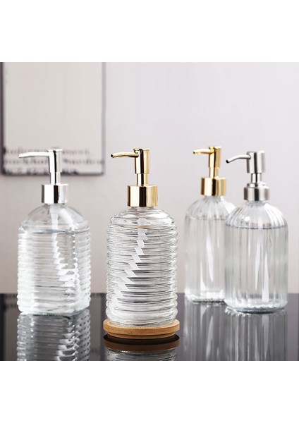 D Stili 400ML Vintage Cam Manuel Basınçlı Sıvı Sabun Dispenser Büyük Kapasiteli Kaymaz Depolama Şişeleri Ev Banyo Aksesuarları Için (Yurt Dışından) fırsatları