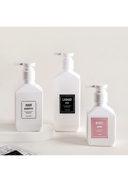 F Stili Nordic Sabun Şişesi Etiket Sticker Seti Banyo Şampuan Losyon Dağıtıcı Etiketleri Su Geçirmez Kendinden Yapışkanlı Tanımlama Etiketi (Yurt Dışından) indirimleri