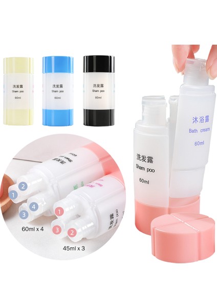 4'ü 1 Arada Yeşil Stil Şampuan Losyon El Kremi Nemlendirici Için Yeniden Kullanılabilir Boş Seyahat Şişesi Dispenser (Yurt Dışından) fiyatları