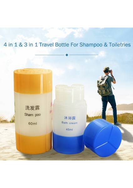 4'ü 1 Arada Yeşil Stil Şampuan Losyon El Kremi Nemlendirici Için Yeniden Kullanılabilir Boş Seyahat Şişesi Dispenser (Yurt Dışından) indirimleri