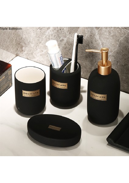 B1 Stili Nordik Lüks Stil Seramik Taşınabilir Banyo Aksesuarları Losyon Şişesi Sabunluk Ağızlık Bardak Diş Fırçası Tutucu Sabunluk (Yurt Dışından) fiyatları
