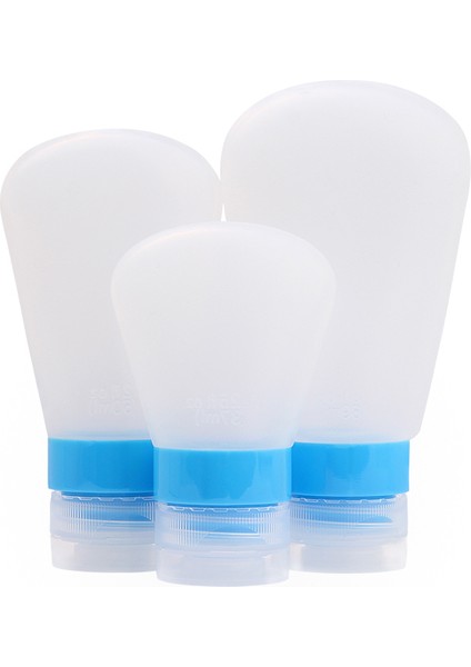 Stili Temizle 89ML Boş Silikon Seyahat Paketleme Sıkın Şişe Losyon Şampuan Banyo Küçük Örnek Kapak Çok (Yurt Dışından)