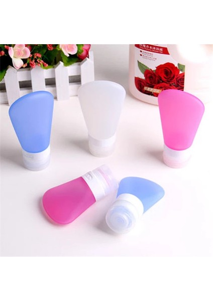Stili Temizle 89ML Boş Silikon Seyahat Paketleme Sıkın Şişe Losyon Şampuan Banyo Küçük Örnek Kapak Çok (Yurt Dışından)