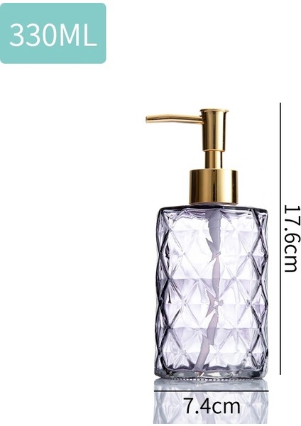 No.3 Tarzı 350-400ML Banyo Dekorasyonu Için 400ML Cam Banyo Aksesuarları Emülsiyon Losyon Şişe Pompalı Şampuan El Dezenfektanı Sıvı Dağıtıcı (Yurt Dışından)