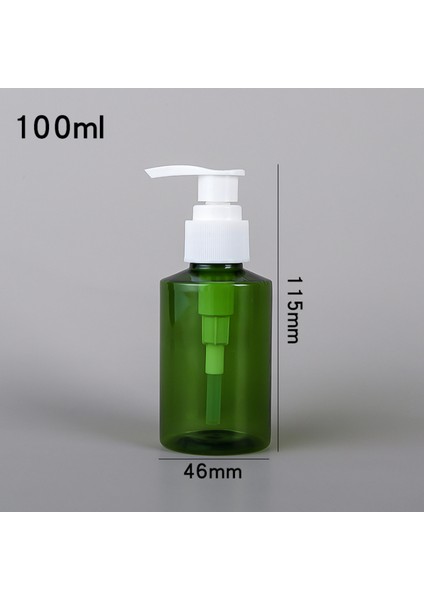 B Tarzı Yeşil Sabunluk Şişeler Taşınabilir El Dezenfektanı Şampuan Losyon Saklama Kabı Banyo Alt Şişe (Yurt Dışından)