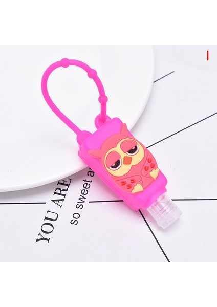 No.23 Tarzı Silikon El Dezenfektan Tutucu Anahtarlık Kanca El Dezenfektanı Dağıtıcı Taşınabilir Asma Dispenser 30ML Dağıtıcı (Yurt Dışından)