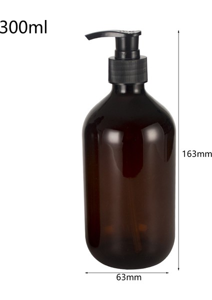 300ML Stili 300ML 500ML Seyahat Şişesi Taşınabilir Losyon Şampuan Duş Jeli Şişeleri Sabun Dispenseri Boş Banyo Pompası Banyo ile Vidalı Pompası (Yurt Dışından)