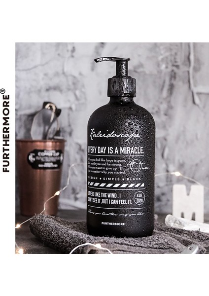 Her Gün Tarzı 500ML Siyah Mat Cam Şişe Sabunluk Banyo Vücut Yıkama Şampuan Saç Kremi Şişeler Taşınabilir Depolama Alt Şişe (Yurt Dışından) indirimleri