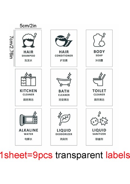 No.5 Tarzı Şampuan Losyon Sabun Dağıtıcısı Kıyafet Çamaşır Odası Mutfak Ev Kullanımı Için Baskılı Etiketler Kendinden Yapışkanlı Şişe Etiketleri (Yurt Dışından)