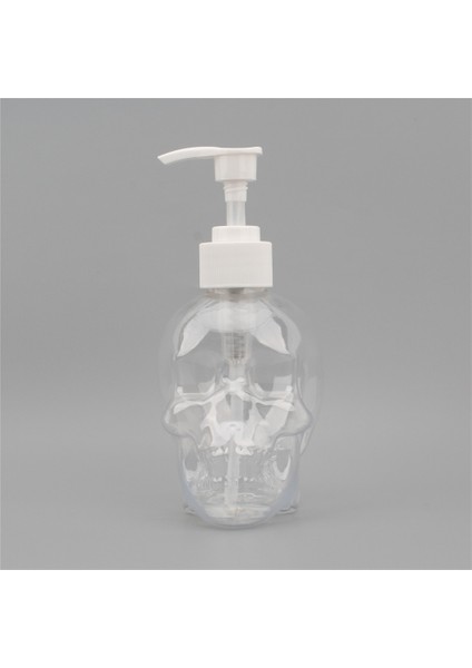 Stili Temizle 350 ml Yaratıcı Kafatası Şekilli Sıvı Sabun Dolum Şişesi 350ML Sabunluk El Sabunu Duş Jeli Şampuan Şeffaf Boş Şişe (Yurt Dışından)