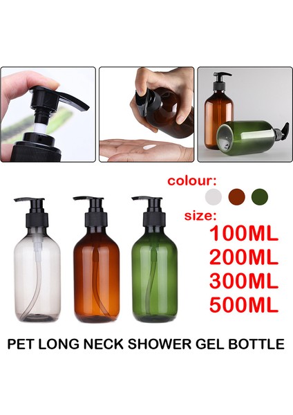 GRI-100ML Stili Yeni ml Pompa Şişe Makyaj Banyo Sıvı Şampuan Şişesi Seyahat Dozaj Şişesi Konteyner Sabun Duş Jeli Için (Yurt Dışından) fırsatları