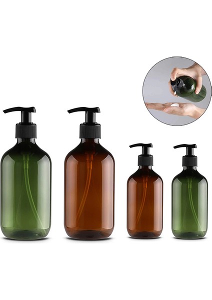 Yeşil 500ML Stili Basınçlı Şişe Vücut Yıkama Şampuanı Dispenser Şişeleri Sabunluk Banyo Pompası Şişesi Ev Banyo Saklama Malzemeleri (Yurt Dışından) fiyatları