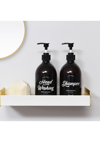 Br-El Yıkama Stili 500ML Kuzey Sabunu Şampuan Şişesi Banyo Vücut Yıkama Saç Kremi Dispenser Kahverengi Plastik Banyo Seti Losyon Saklama (Yurt Dışından) indirimleri