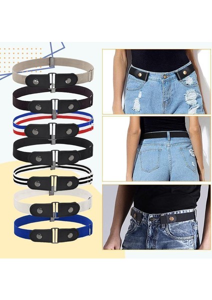 Haki Stili 100CM Buckle-Free Görünmez Elastik Bel Kemer Kolay Kemer Kadınlar Için Bel Elastik Streç Kot Görünmez Kemerler (Yurt Dışından) fırsatları