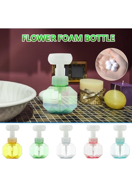 Bir Stil 300ML Japon Çiçek Sabunluk Çiçek Şekilli Köpüren Pompa Losyonlar Duş Köpüğü Dolum Şişesi Sıvı Dağıtıcı (Yurt Dışından) fiyatları
